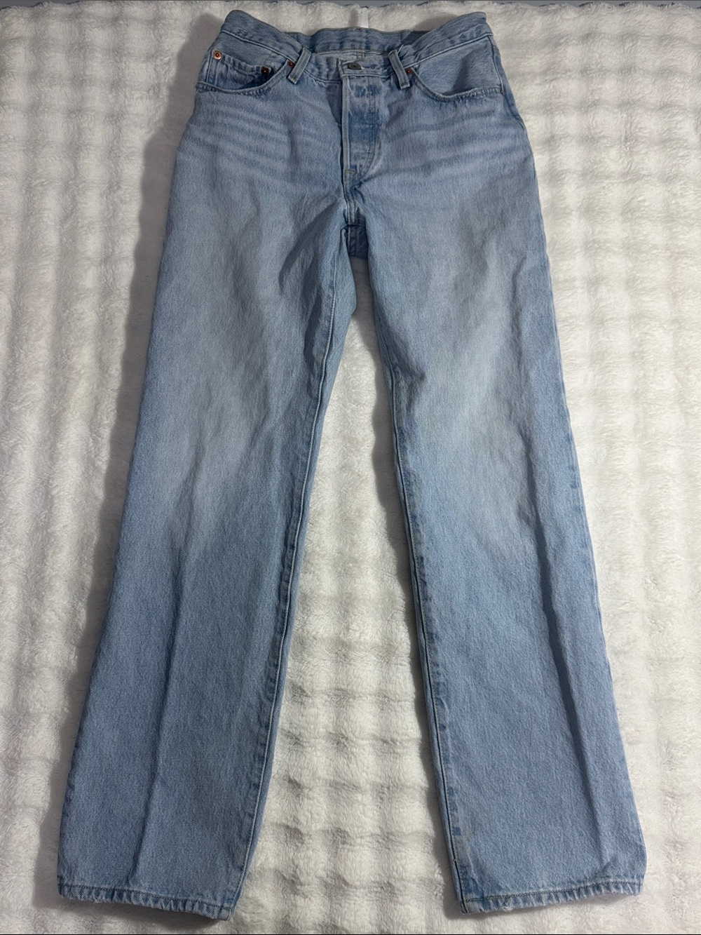 Levis Premium 501 '90s Light Wash Jeans 100% Cotton 26x32
